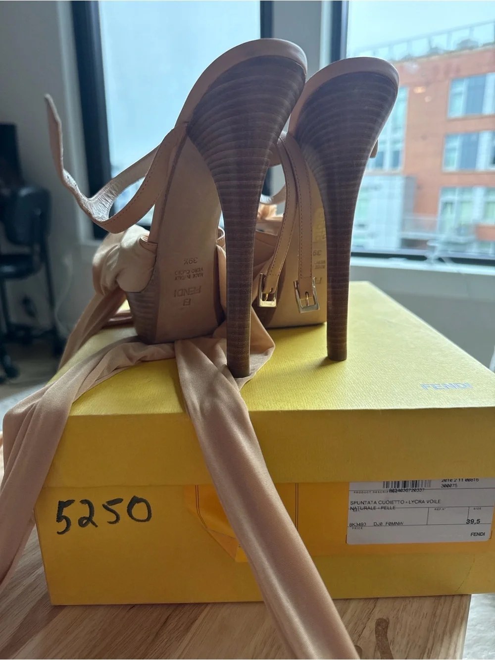 Fendi Cinderella Non Lucite Sandals